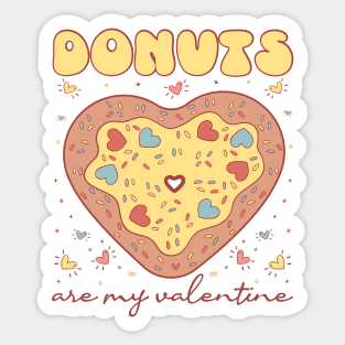 Donuts are my Valentine Sticker